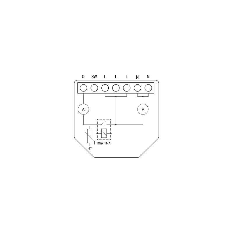 Shelly Qubino Wave 1PM Relais Wattmetre Compteur Z Wave Domotique Smart