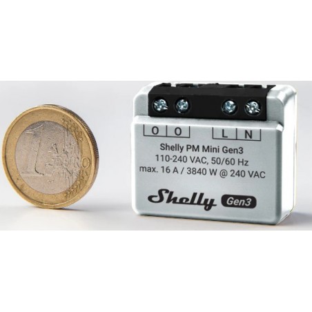 Shelly Pm Mini Gen Compteur Wattmetre Voltmetre Amperemetre Wi Fi Mqtt Pour Domotique