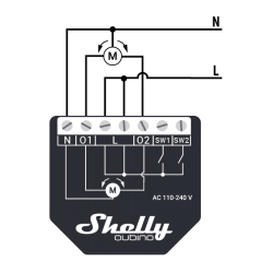 Shelly Qubino Wave Shutter volet roulant wattmetre compteur 2 relais Z-Wave pour domotique home-automation