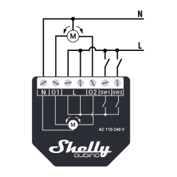 Shelly Qubino Wave Shutter volet roulant wattmetre compteur 2 relais Z-Wave pour domotique home-automation