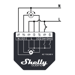 Shelly Qubino Wave Shutter volet roulant wattmetre compteur 2 relais Z-Wave pour domotique home-automation