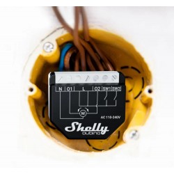 Shelly Qubino Wave Shutter volet roulant wattmetre compteur 2 relais Z-Wave pour domotique home-automation