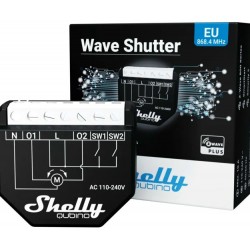 Shelly Qubino Wave Shutter volet roulant wattmetre compteur 2 relais Z-Wave pour domotique home-automation