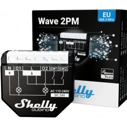 Shelly Qubino Wave 2PM wattmetre compteur 2 relais Z-Wave pour domotique home-automation