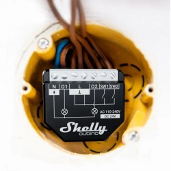 Shelly Qubino Wave 2PM wattmetre compteur 2 relais Z-Wave pour domotique home-automation