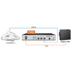 passerelle gateway Sangoma VEGA 100 G 2 PRI SIP Numeris EUROISDN ETSI VoIP ToIP schematic diagram wiring cablage